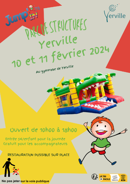 10 & 11 février 2024 Parc de structures gonflable de Yerville